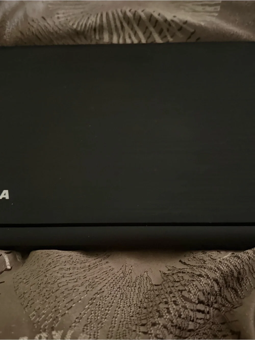 Toshiba Black Laptop with LED Display